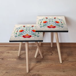 Hanah Home Mesas Nido Multicolor (2 Piezas)